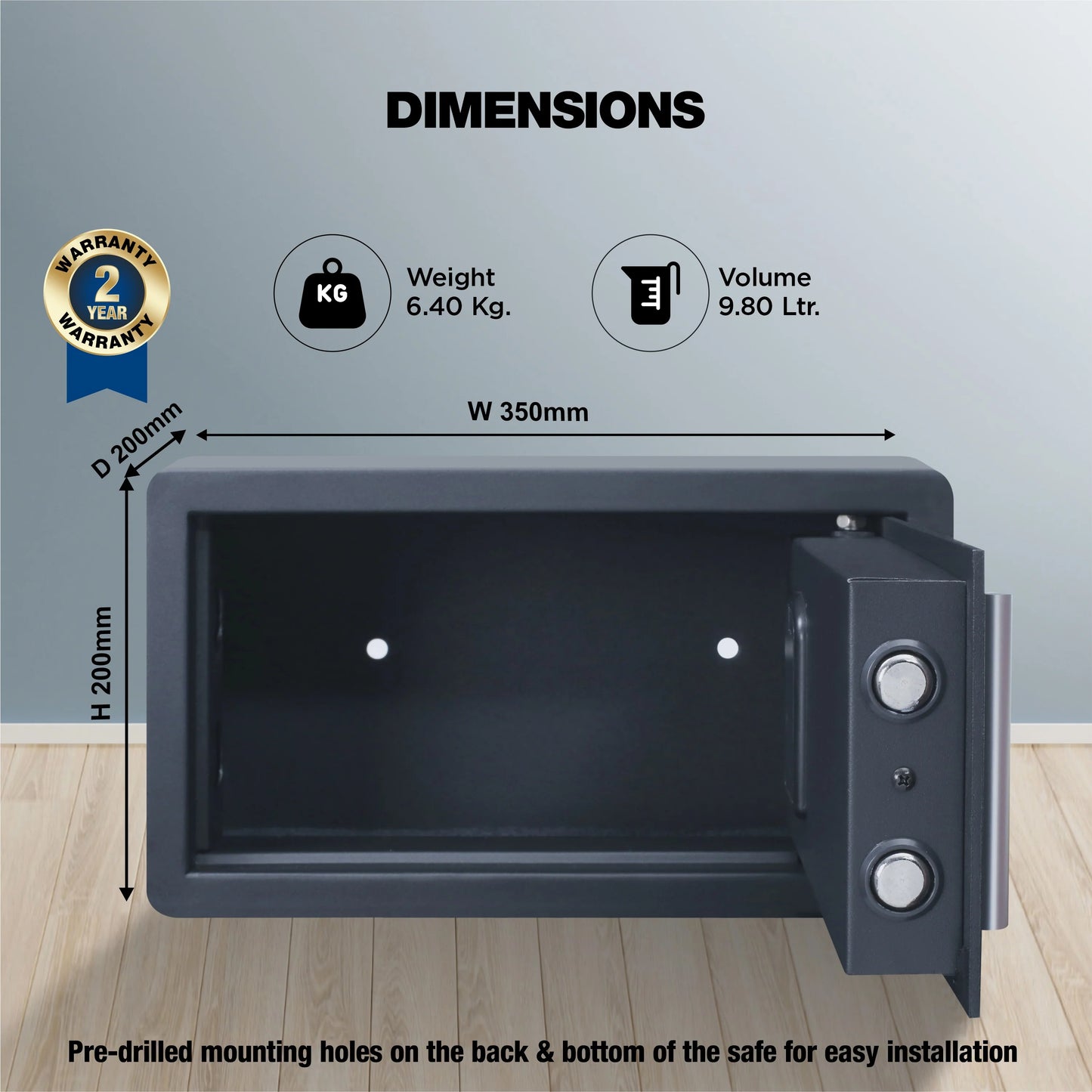 Ozone Jade 01 | Cabinet Safe | 9.8 Litres | 6.4kg