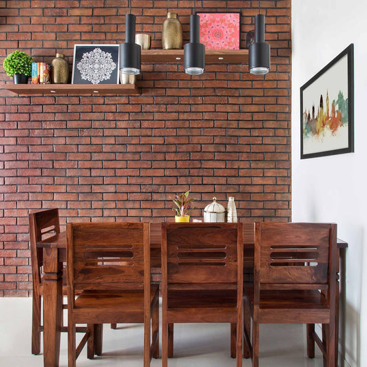 BHS interio Rustic Dining Room Wall Paneling with Bricks Hard Panel