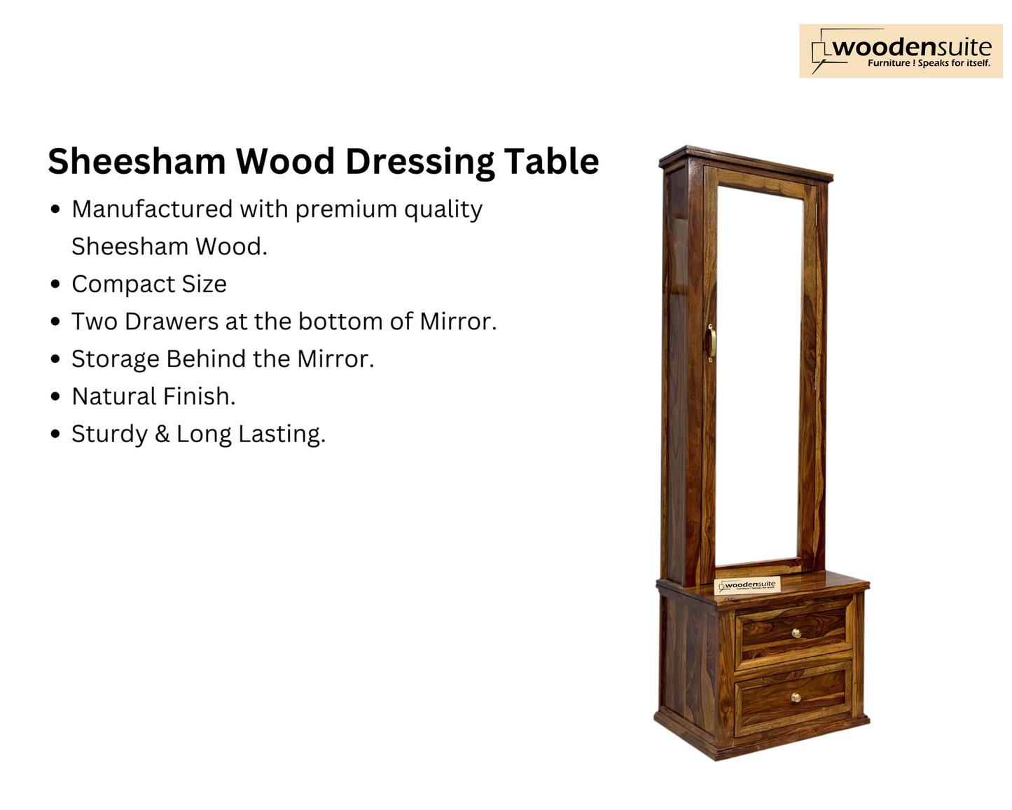 Sheesham Wood Dressing Table - Mini