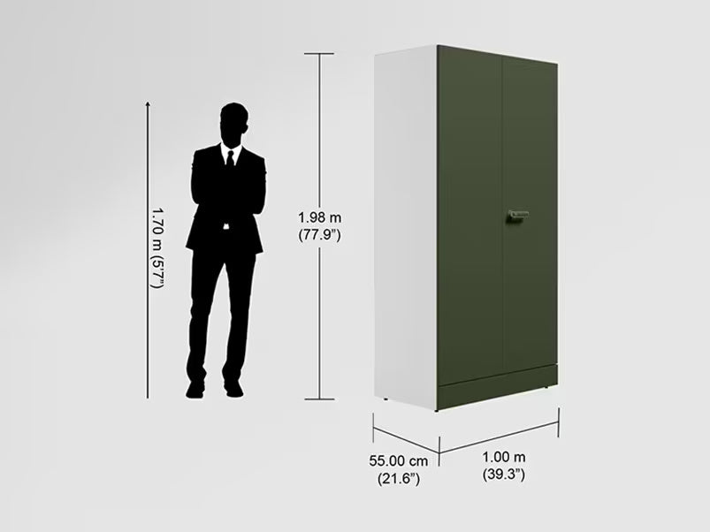 Godrej interio Auraline Men Basic 2 Door Steel Almirah