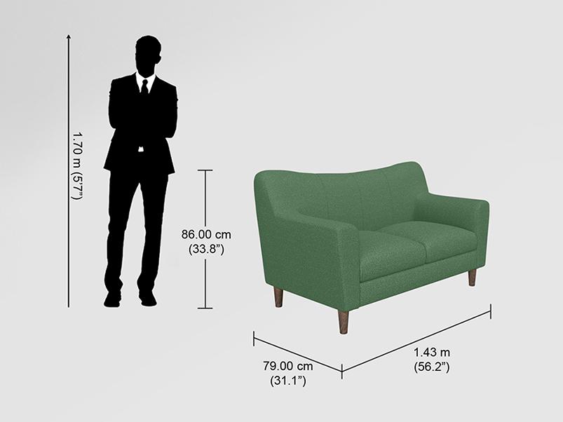 Bevelark Sofa (Green)