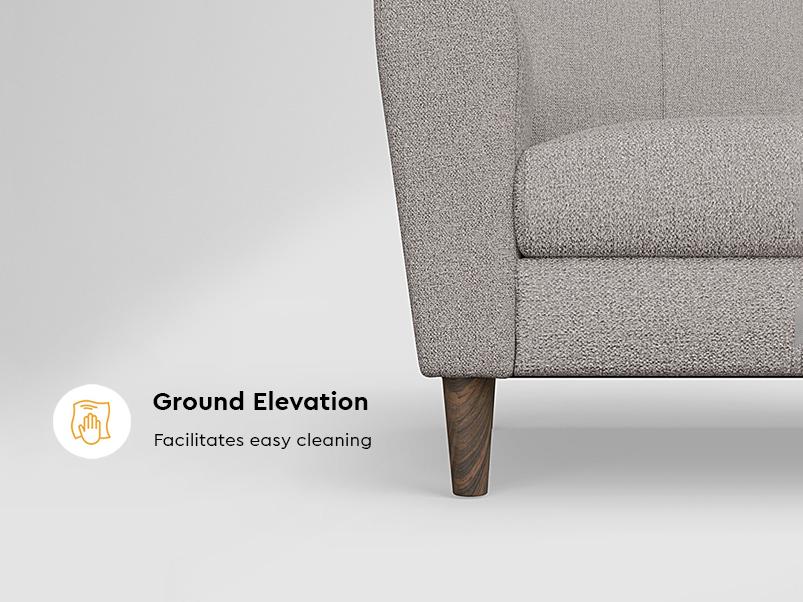 Bevelark Sofa (Taupe)