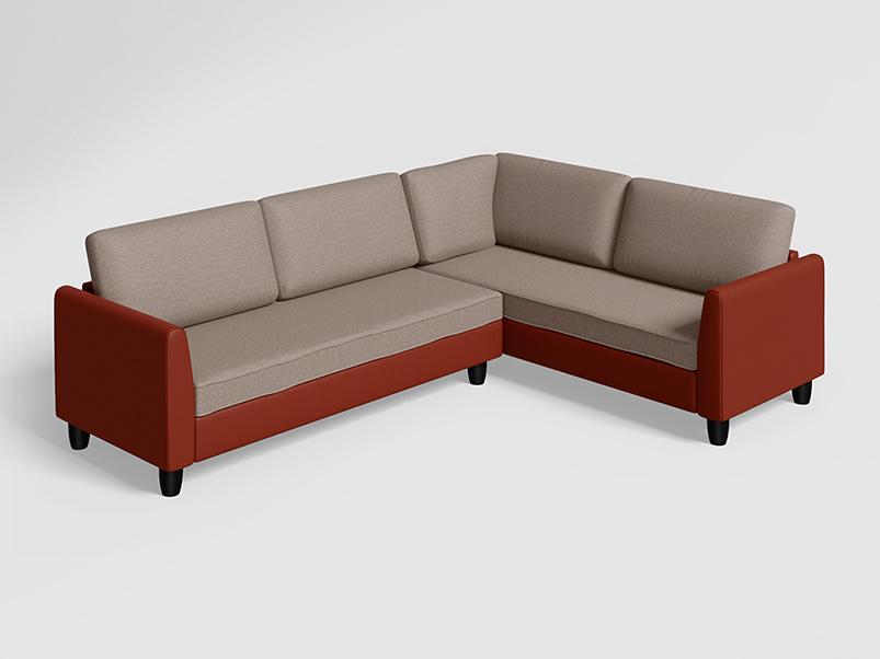 Plenta Sofa (Burgundy Grey)