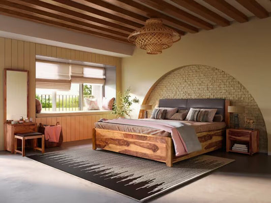 Utopia King Size Sheesham wood Bed