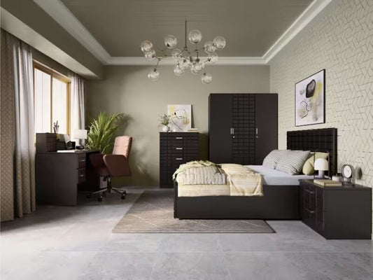 Upmods Chocolate King Size Bed