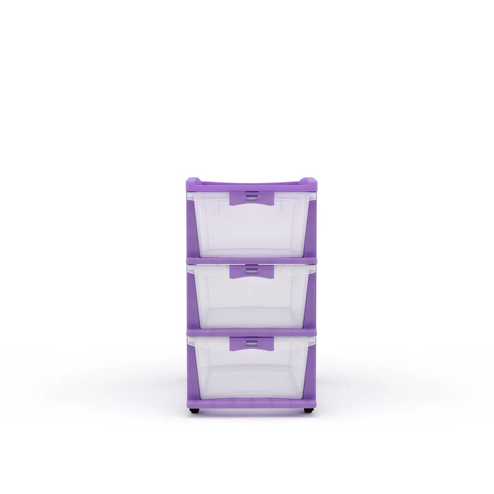 Nilkamal CHTR23 Three Layers Chest of Drawer (Voilet)