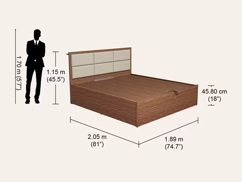 Upmods Lind King Size Bed