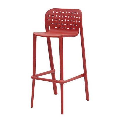 Pub Low Back Long Plastic Chair