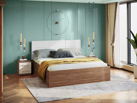 Upmods White Chocolate King Size Bed
