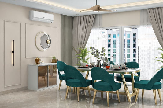 BHS Interio Classic Dining Room Wall Paneling with Wall Trims