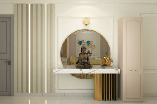 BHS Interio Contemporary Foyer Wall Paneling With Wall Trims & Louvers