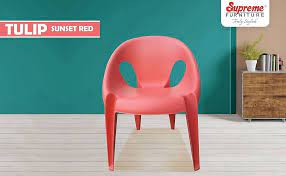 Supreme Tulip pink Plastic Chair