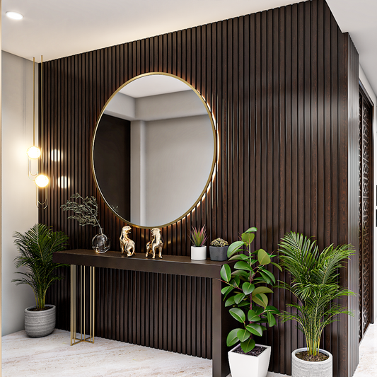 BHS Interio Contemporary Foyer Wall Paneling With Louvers