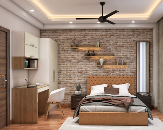 BHS Interio Modern Boys Kids Bedroom Wall Paneling With Brick PVC Hard Panels