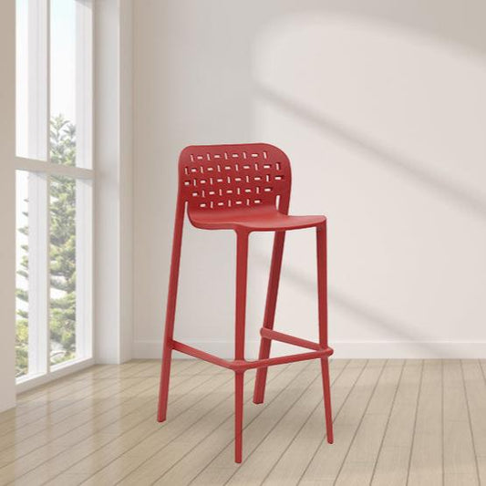 Pub Low Back Long Plastic Chair