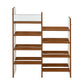 Nilkamal Vesper 8 Tier Shoe Rack (Walnut and White)