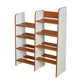 Nilkamal Vesper 8 Tier Shoe Rack (Walnut and White)