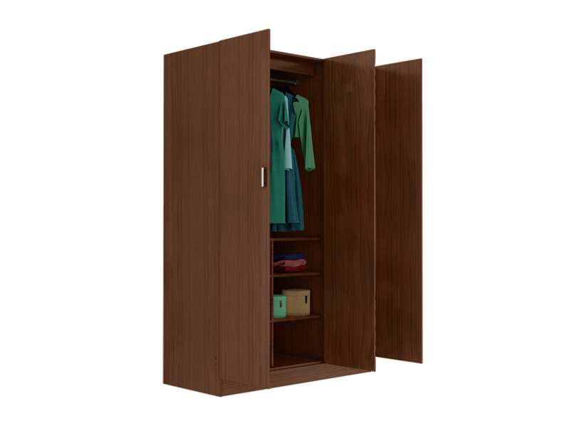 Godrej Allura Wooden Wardrobe 3 Door