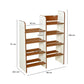 Nilkamal Vesper 8 Tier Shoe Rack (Walnut and White)