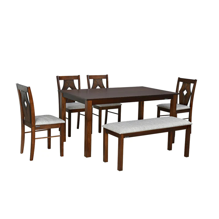 Nilkamal Nicole 6 Seater Dining Set with Bench