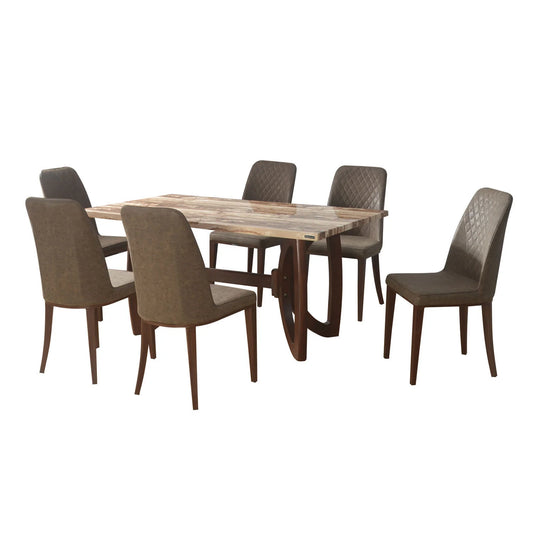 Nilkamal Veri 6STR Dining Table & Cucina Chair
