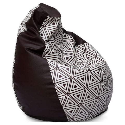 Nilkamal Modern Bean Bag XXL Brown/White