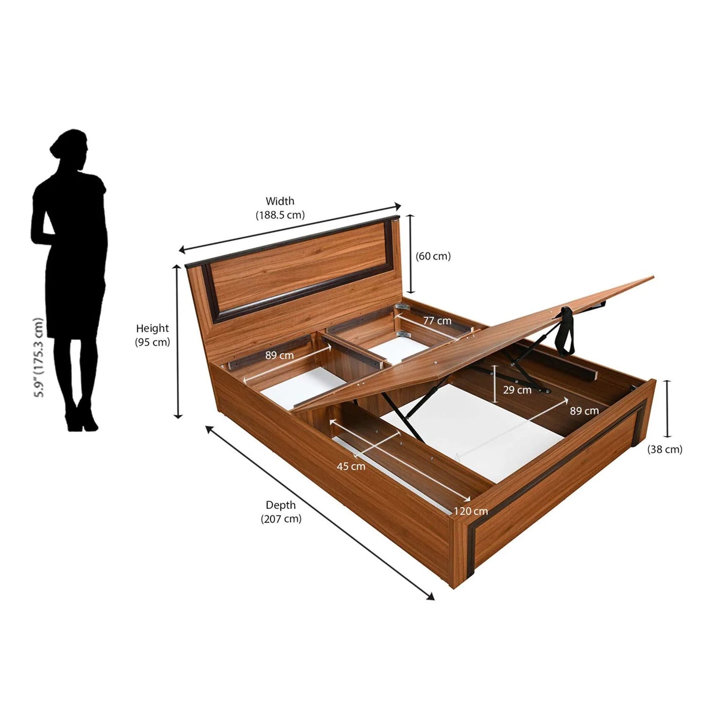 Nilkamal Sweden Bed