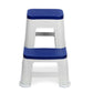 Nilkamal Step Stool 31 (Silk Grey / Cobalt Blue)