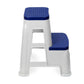 Nilkamal Step Stool 31 (Silk Grey / Cobalt Blue)