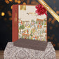 Carnival Syahi Brown King Bedsheet With 2 Pillow Cover Gift Set, 144Tc, 100% Cotton, Abstract, Brown