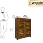 Sheesham Wood Shoe Rack with Drawers