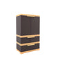 Nilkamal Freedom FMDR 2B Plastic Storage Cabinet with 2 Drawer  (Brown and Cream)
