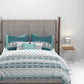 Carnival Bagh Ice Green King Bedsheet With 2 Pillow Cover Gift Set, 144Tc, 100% Cotton, Abstract, Green
