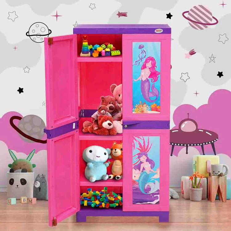 Supreme Fusion Doll Maxi Plastic Storage Cabinet ( Pink And Purple )