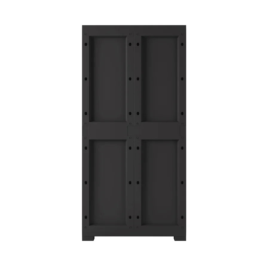 Nilkamal Freedom Large 18 (FMSC18) Shoe Rack Plastic Cabinet (Grey/Charcoal Grey)
