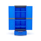 Nilkamal Freedom FMDR 1C Plastic Storage Cabinet with 1 Drawer (Blue and grey)