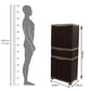 Supreme Fusion 02 MDR 01 Plastic Storage Cabinet ( Brown And Cream )