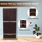 Supreme Fusion 02 BDR 1 Plastic Storage Cabinet ( Brown And Cream )
