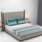 Carnival Bagh Ice Green King Bedsheet With 2 Pillow Cover Gift Set, 144Tc, 100% Cotton, Abstract, Green