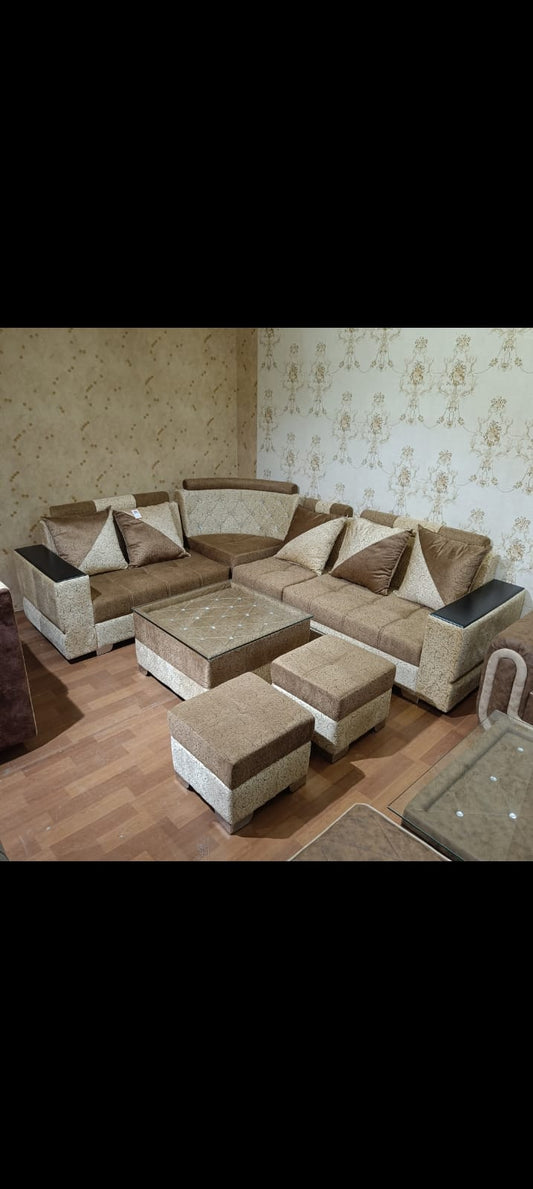 Wooden Suite L Shape Sofa Oxford1