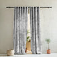 BHS interio Premium Customized Printed Blackout Curtain with Lining for Doors & Windows, Gray