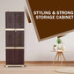 Supreme Fusion 03 Plastic Storage Cabinet ( Brown / Cream )