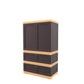 Nilkamal Freedom FMDR 2B Plastic Storage Cabinet with 2 Drawer  (Brown and Cream)