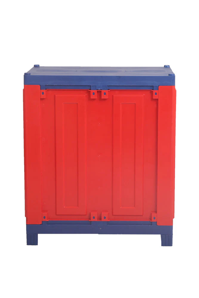 Supreme Rhythm Plastic Storage Cabinet ( Red And Blue )