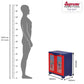 Supreme Fusion Kidz Junior Plastic Storage Cabinet ( Blue And Red )