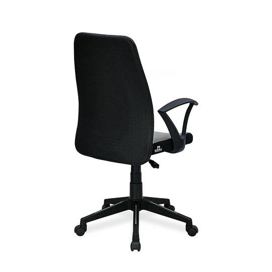 Nilkamal Solitaire Mid Back Chair (Grey And Black)