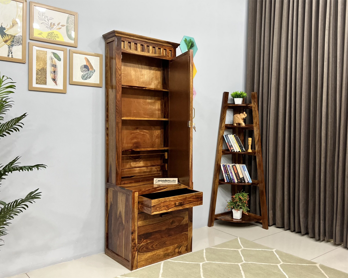 Sheesham Wood Dressing Table with Stool