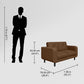 Zompy Sofa (Dark Brown)