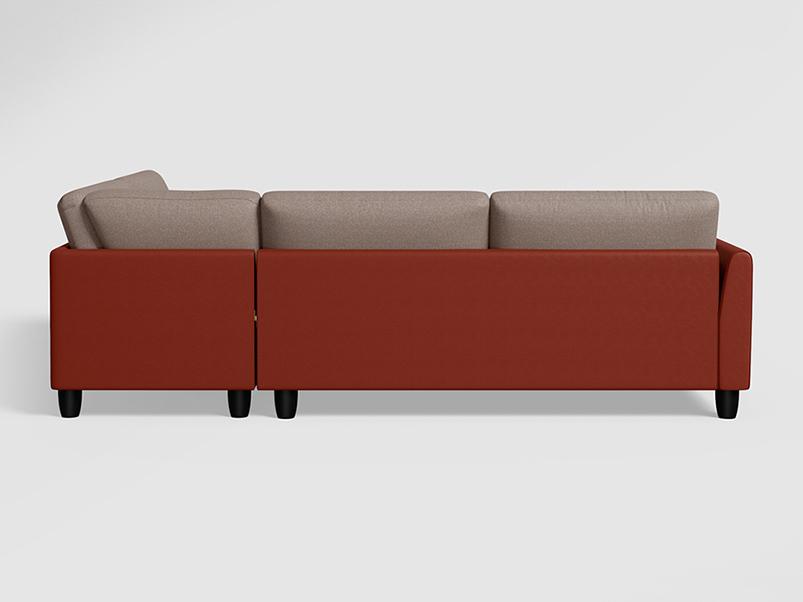 Plenta Sofa (Burgundy Grey)