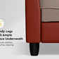 Plenta Sofa (Burgundy Grey)